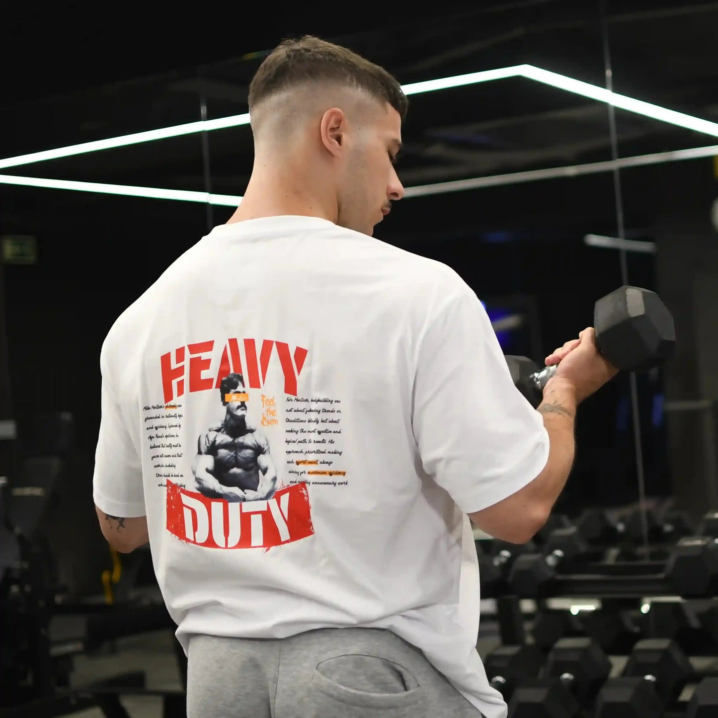 Camiseta oversize gym HEAVY DUTY en underrated