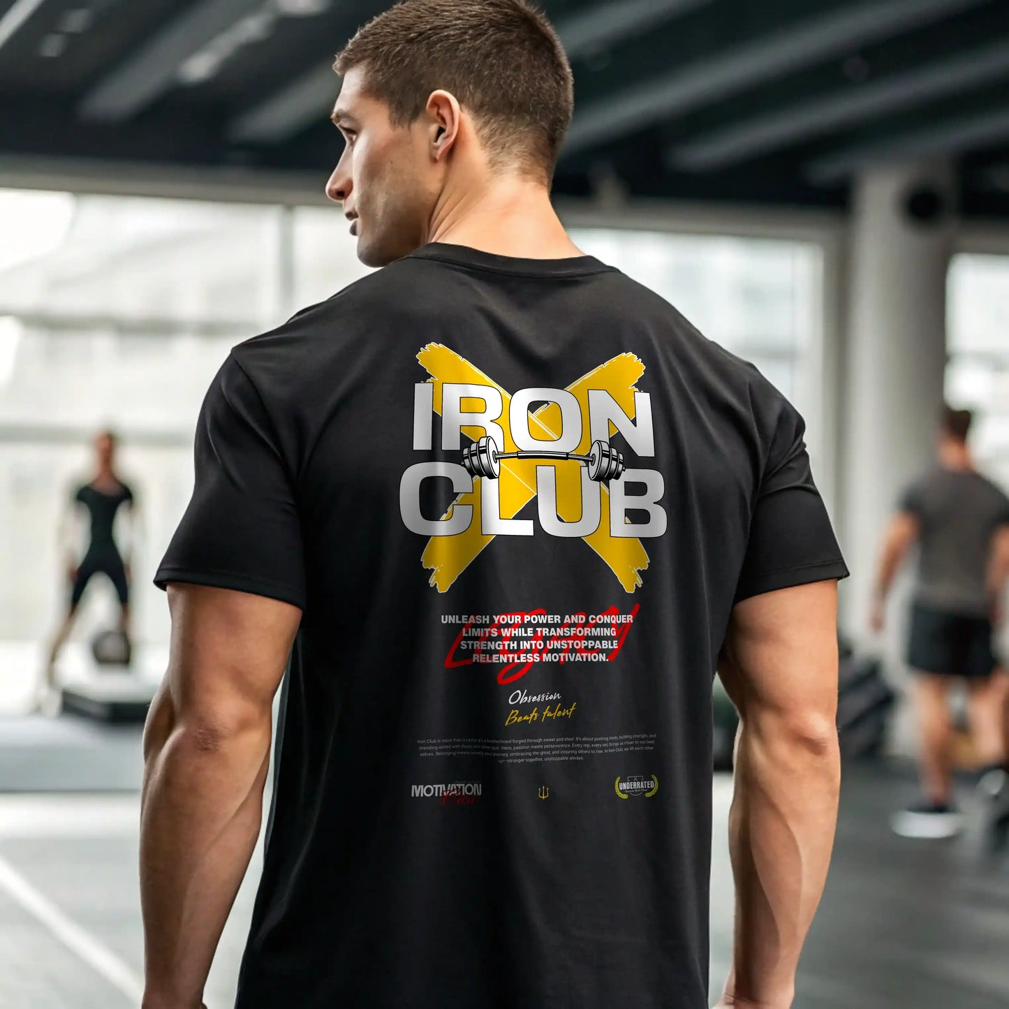 Camiseta oversize gym IRON CLUB en UNDERRATED.ES