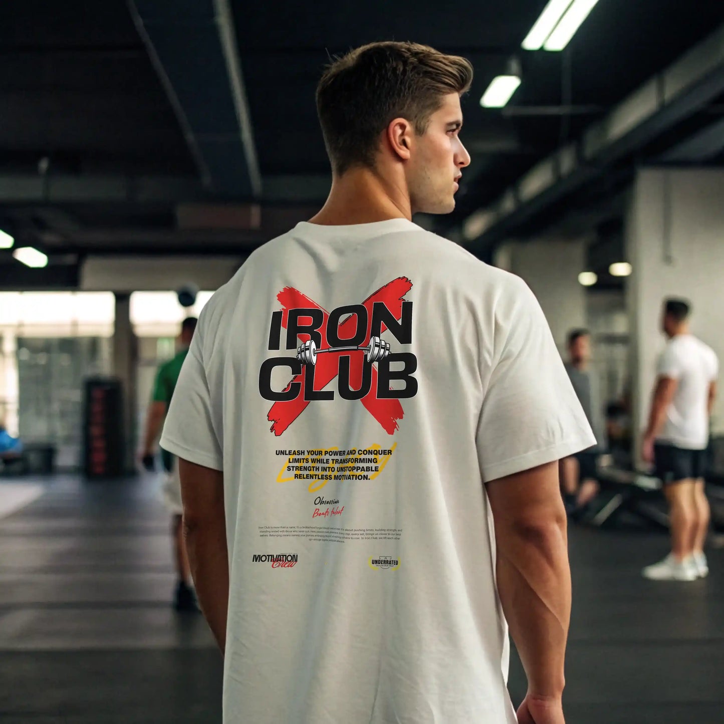Camiseta oversize gym IRON CLUB en UNDERRATED.ES