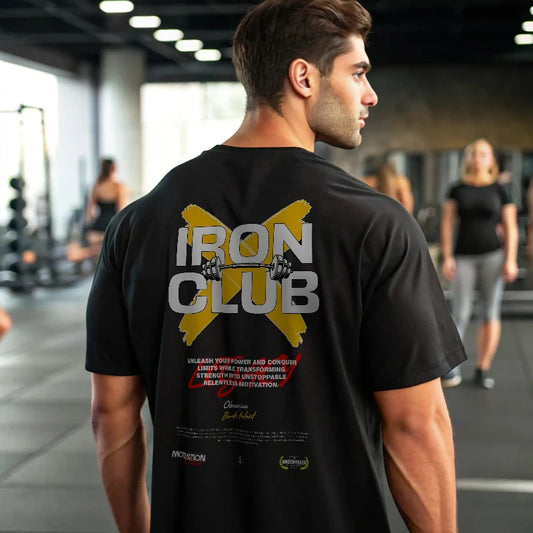 Camiseta oversize gym IRON CLUB en UNDERRATED.ES