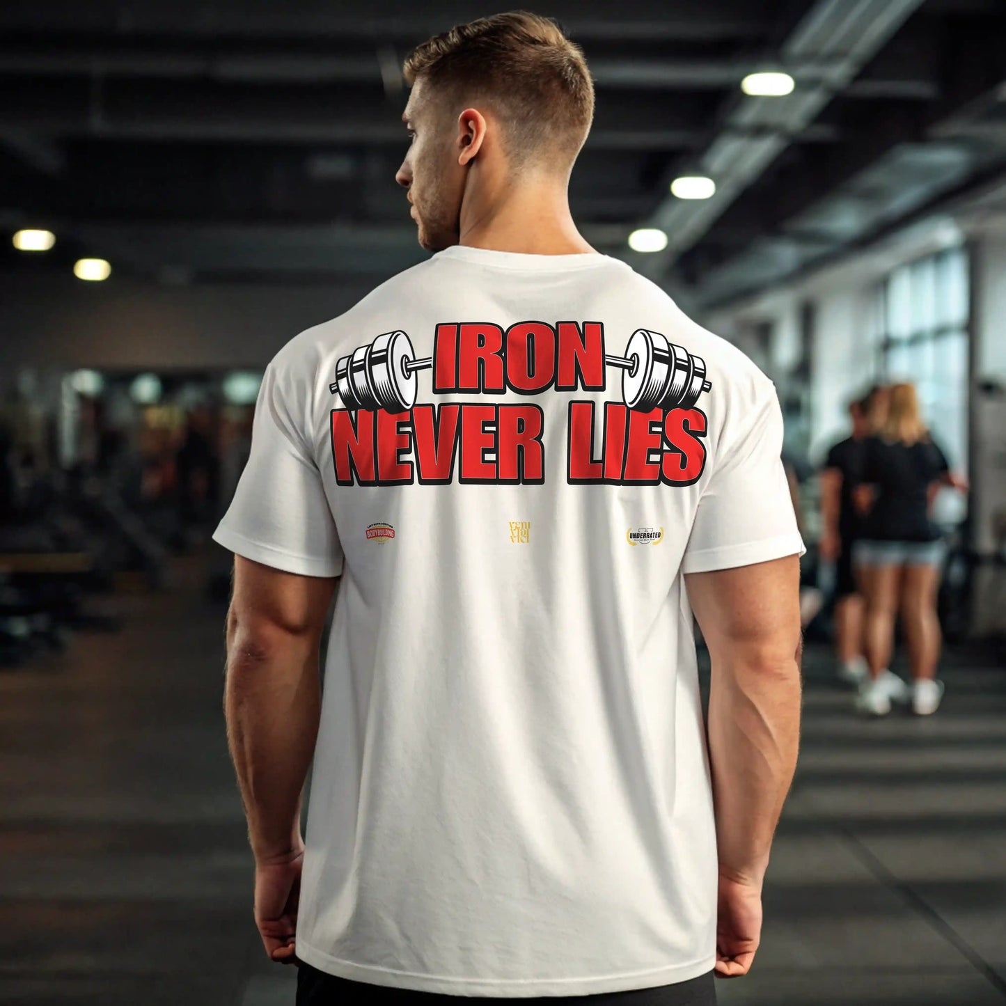 Camiseta oversize gym IRON NEVER LIES EN UNDERRATED.ES
