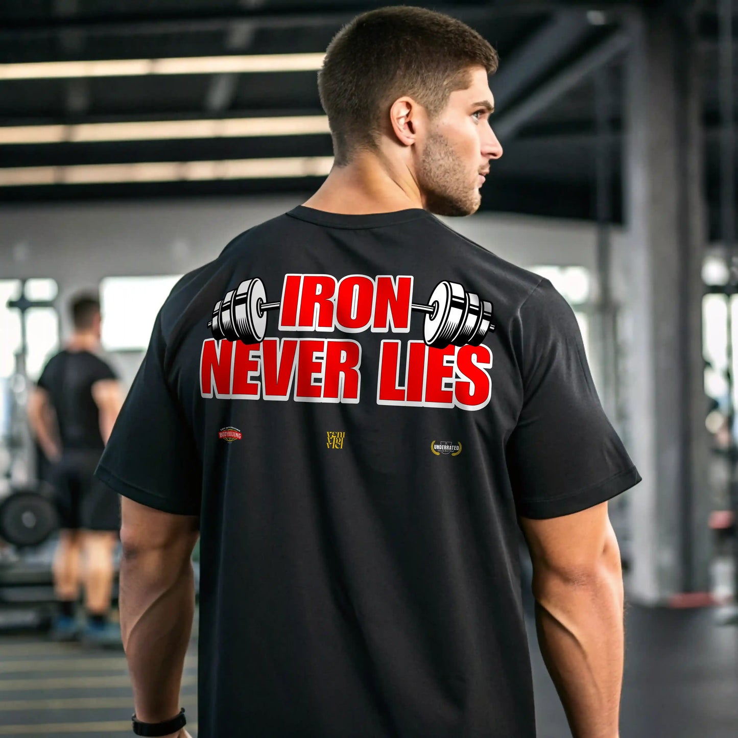 Camiseta oversize gym IRON NEVER LIES EN UNDERRATED.ES