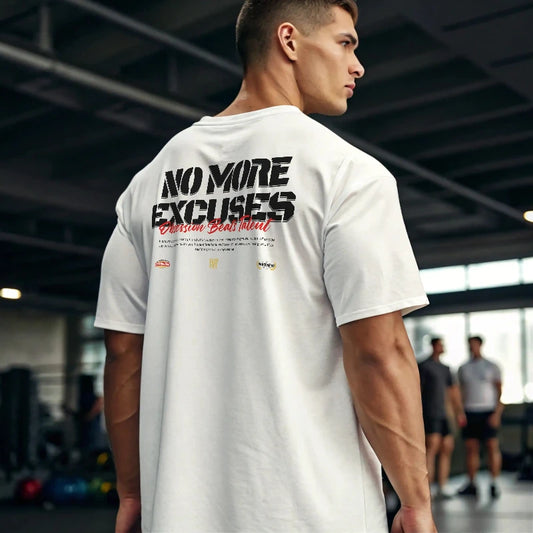 Camiseta oversize gym NO MORE EXCUSES EN UNDERRATED.ES