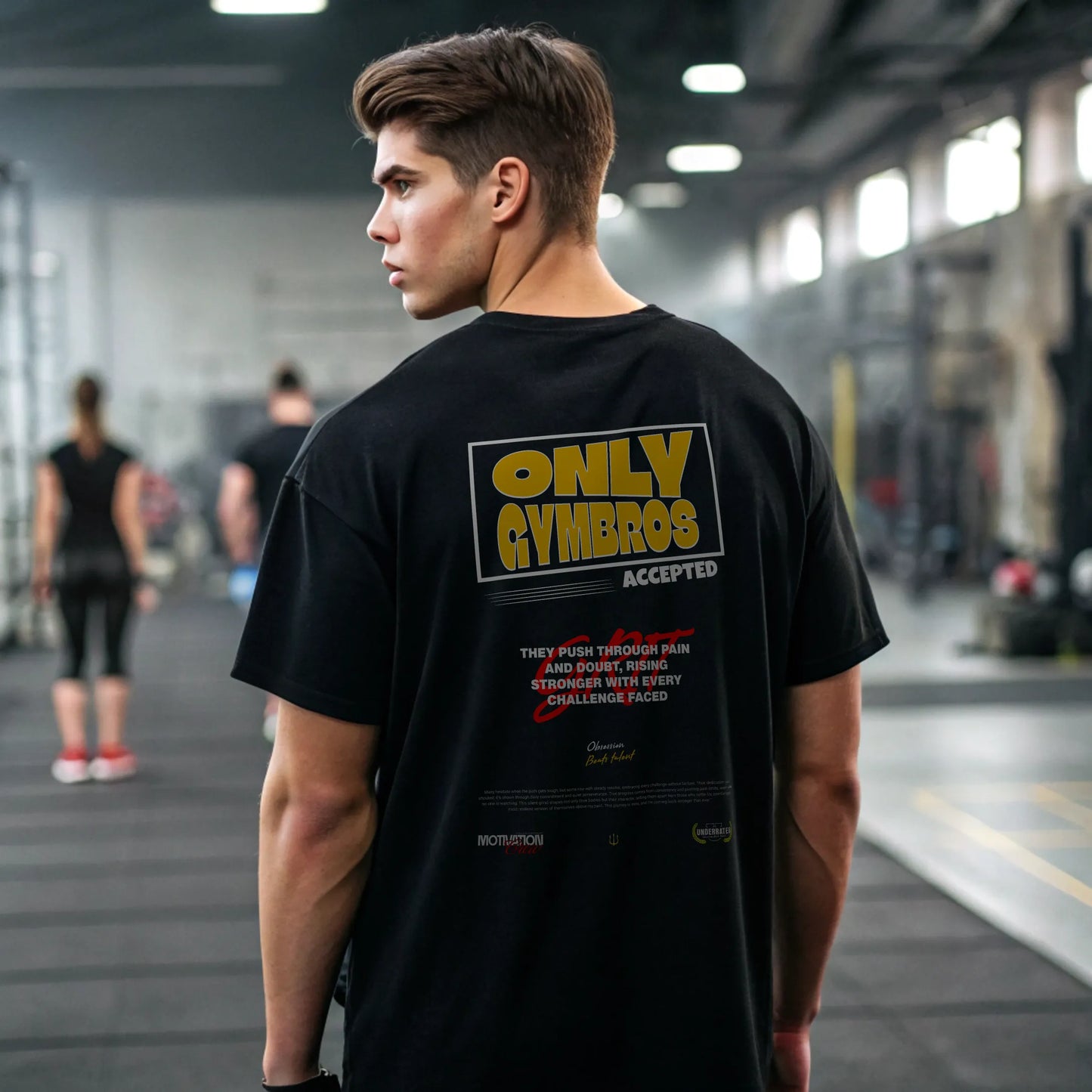 Camiseta oversize gym ONLY GYMBROs ACCEPTED