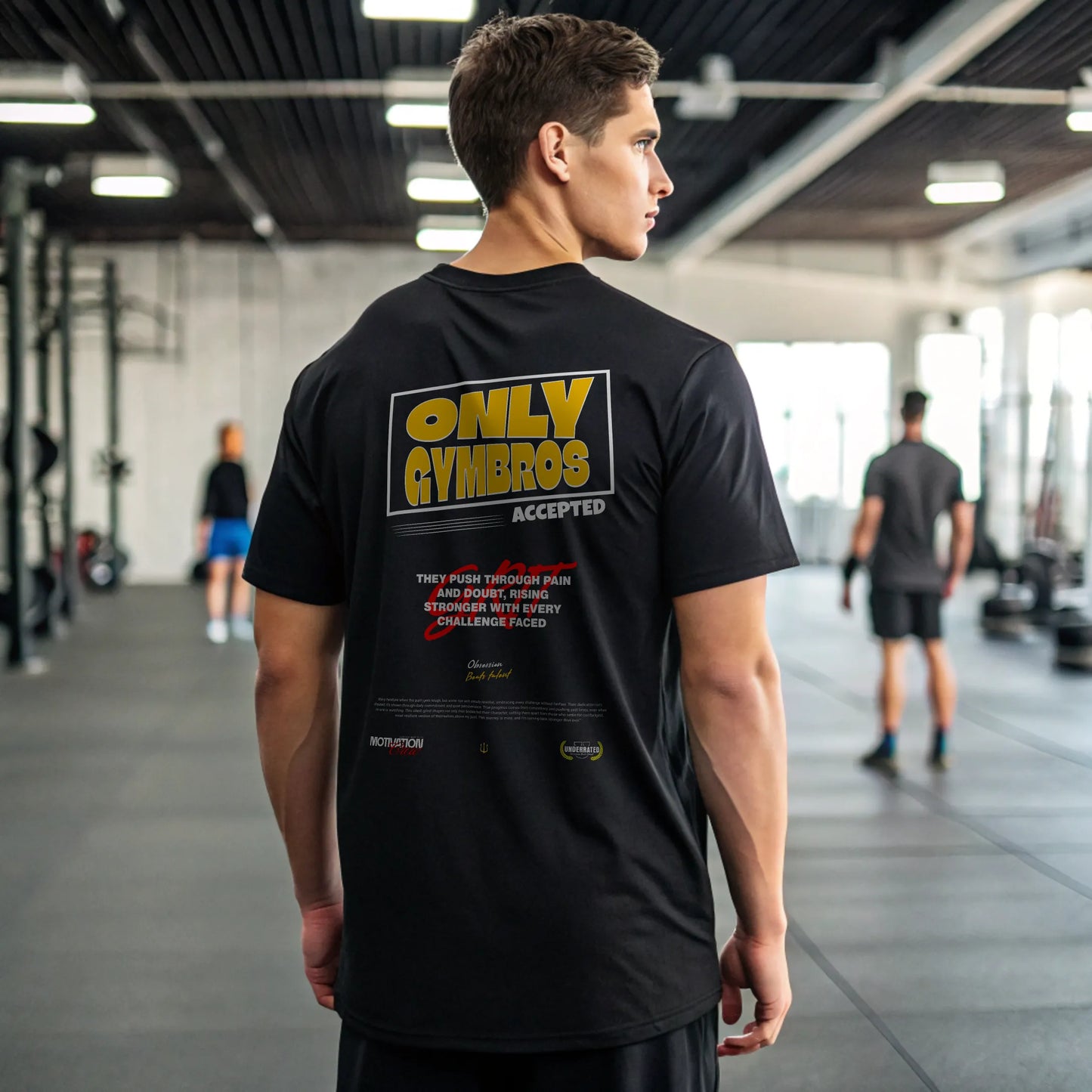 Camiseta oversize gym ONLY GYMBROs ACCEPTED