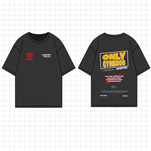 Camiseta oversize gym ONLY GYMBROs ACCEPTED