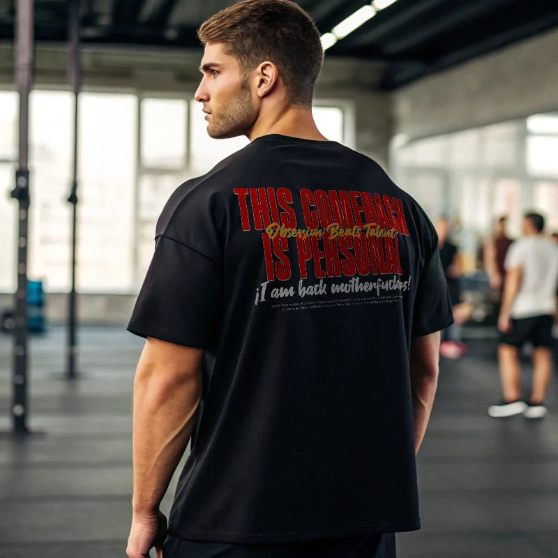 Camiseta oversize gym PERSONAL COMEBACK EN UNDERRATED.ES