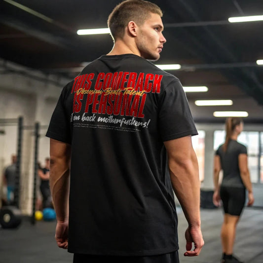 Camiseta oversize gym PERSONAL COMEBACK EN UNDERRATED.ES