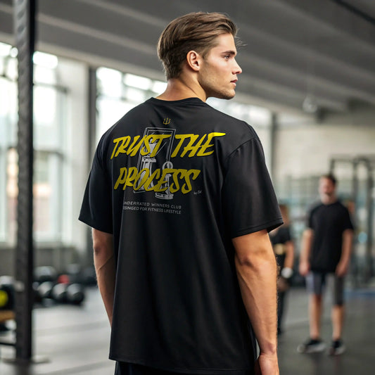 Camiseta oversize gym TRUST THE PROCESS CHESS en Underrated.es
