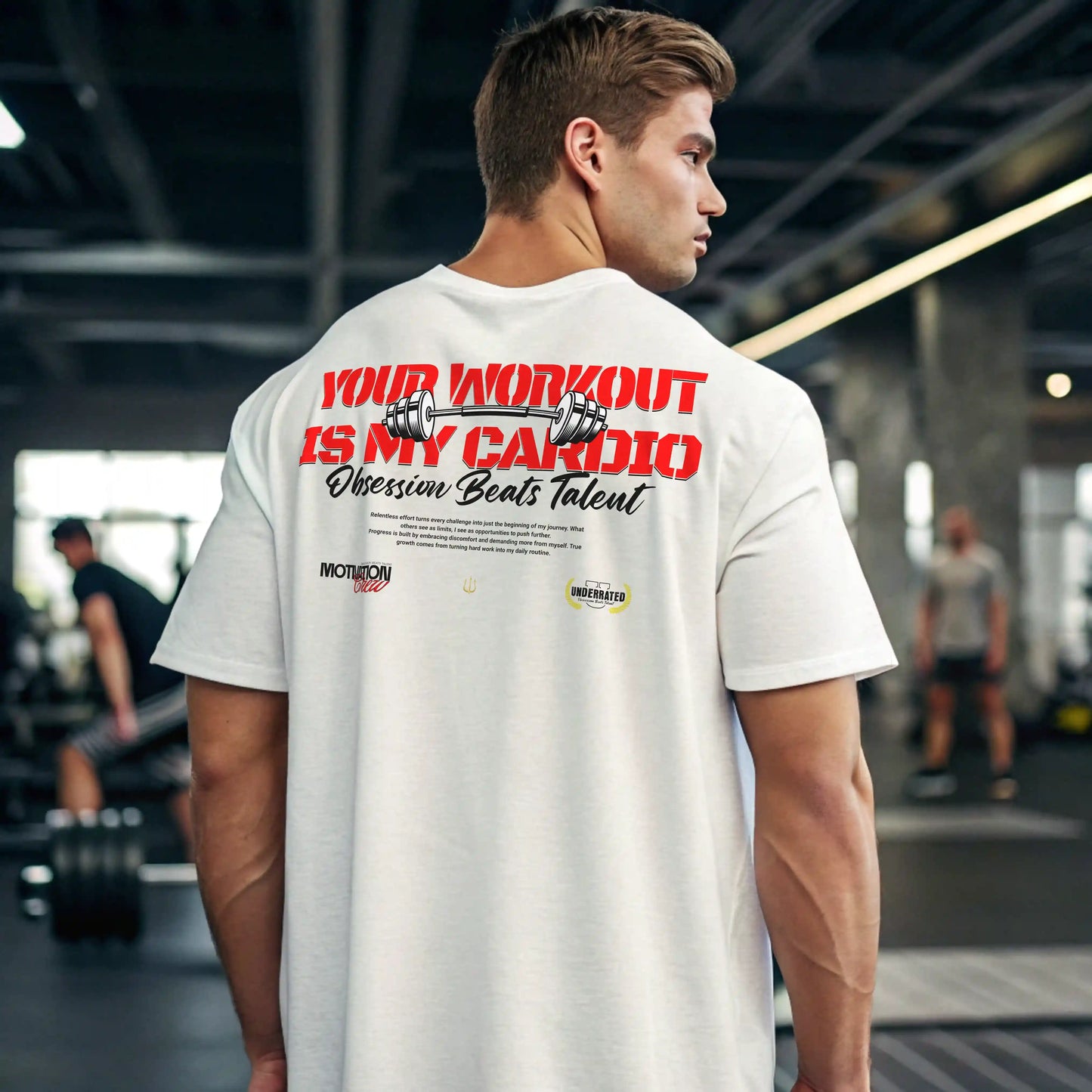 Camiseta oversize gym Your Workout is my cardio en underrated.es