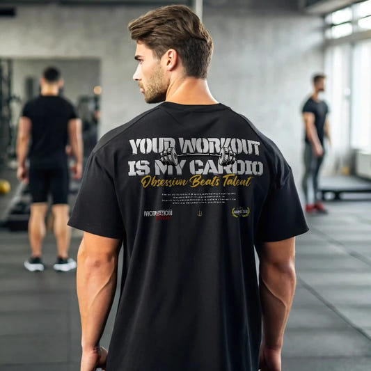 Camiseta oversize gym Your Workout is my cardio en underrated.es