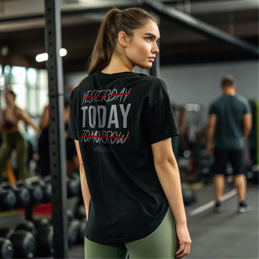 Camiseta oversize gym mujer TODAY en Underrated.es
