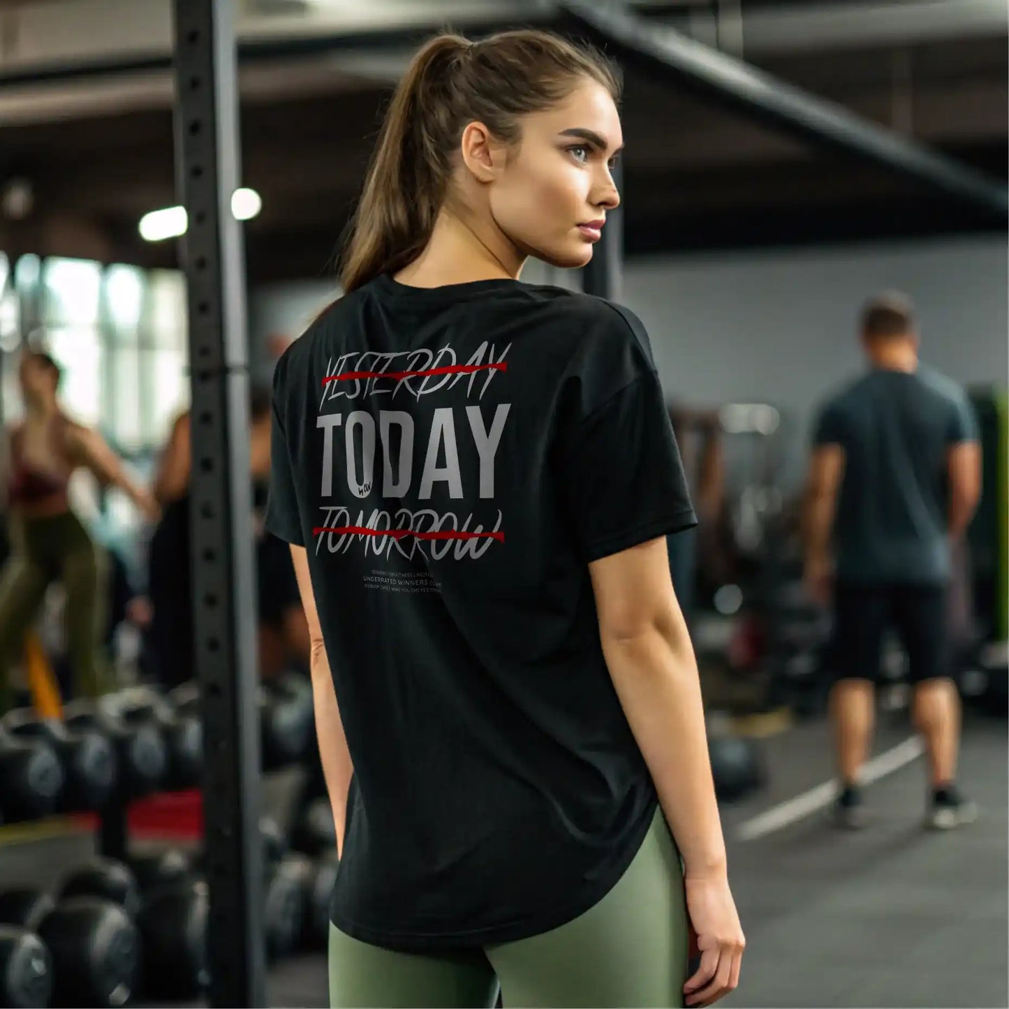 Camiseta oversize gym mujer TODAY en Underrated.es