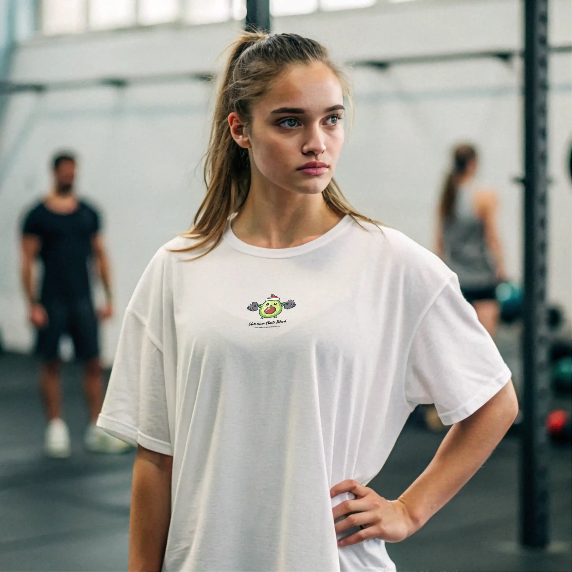 Camiseta oversize mujer AGUACATE EN UNDERRATED.ES