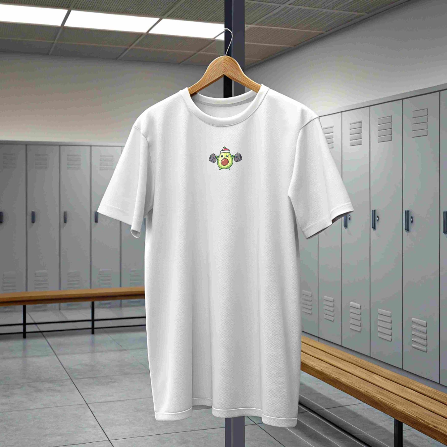Camiseta oversize gym para mujer aguacate en Underrated.es