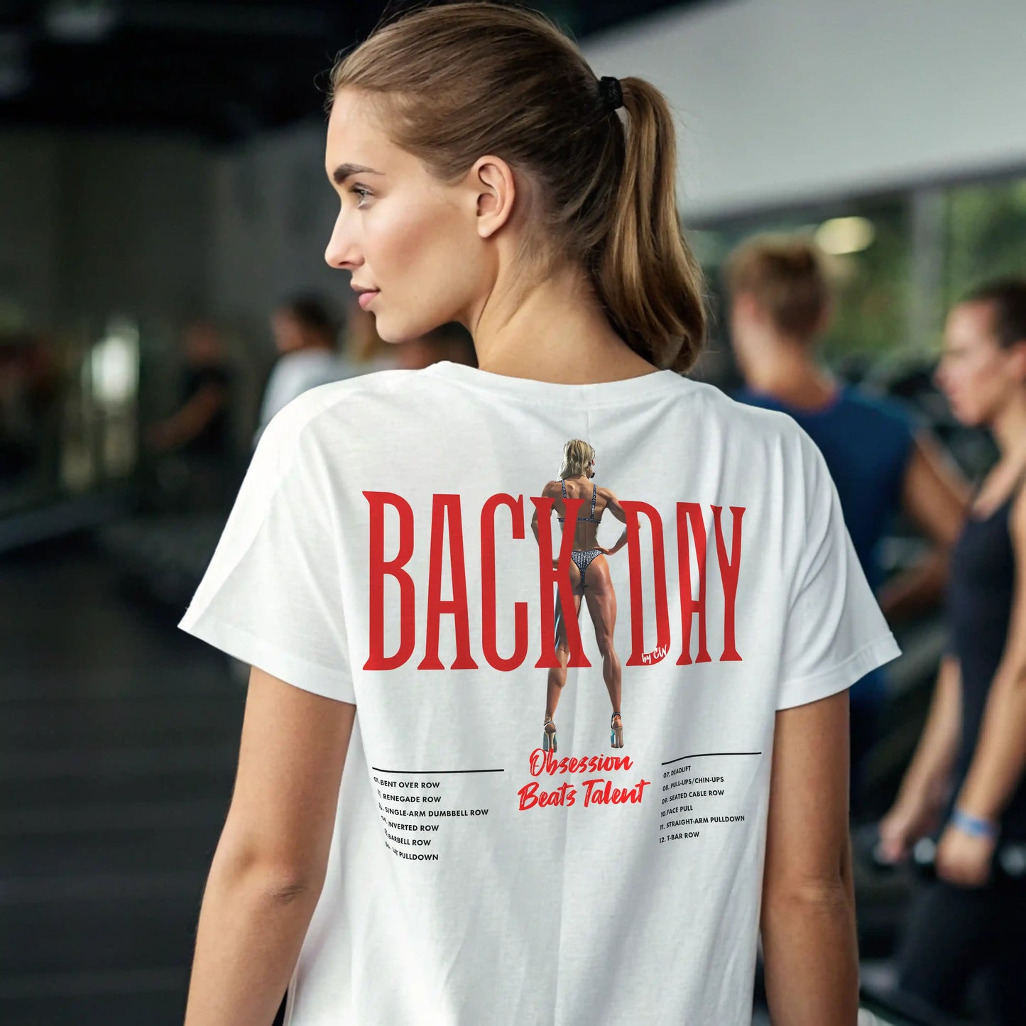 Camiseta oversize gym mujer BACK DAY
