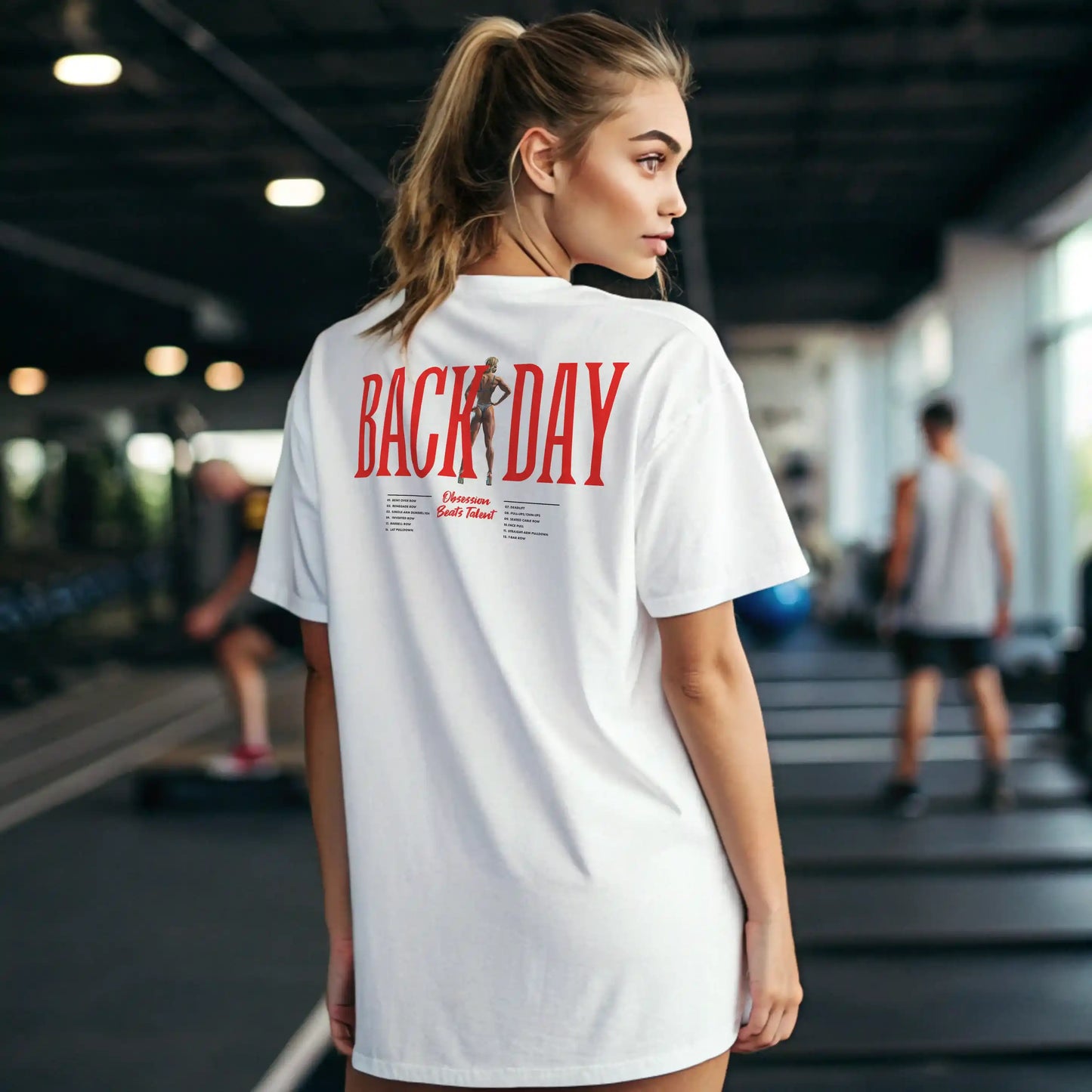 Camiseta oversize mujer BACK DAY en underrated.es