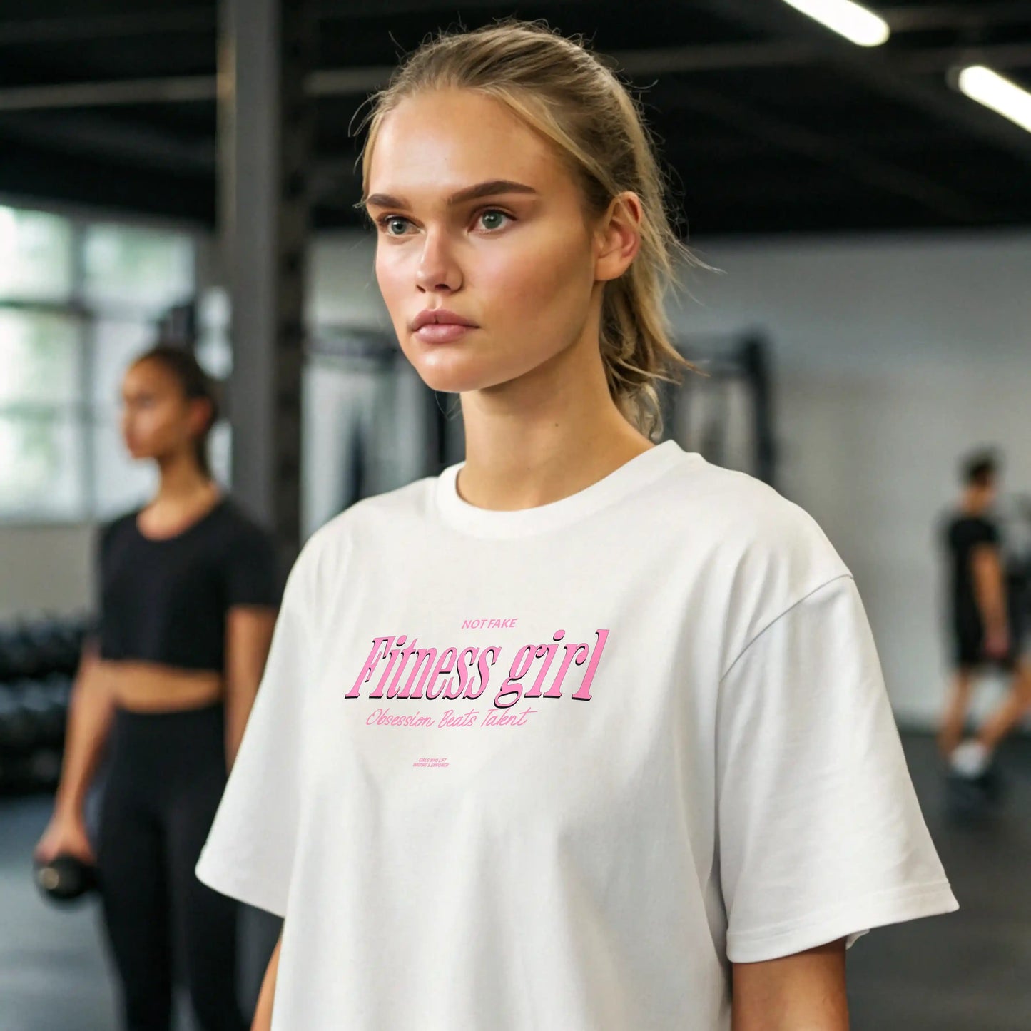 Camiseta oversize mujer FITNESS GIRL en underrated.es