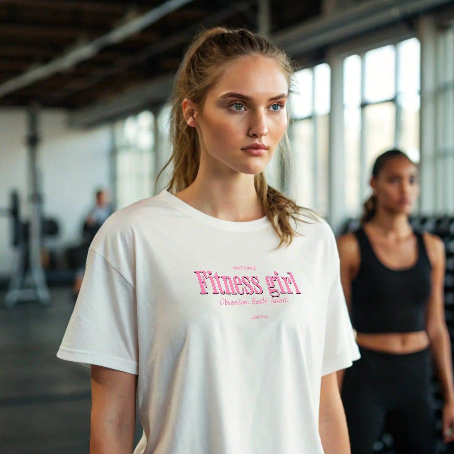 Camiseta oversize mujer FITNESS GIRL en underrated.es