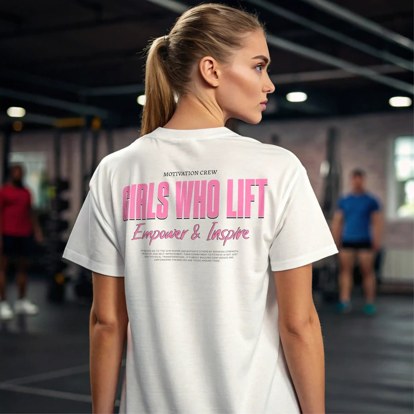 Camiseta oversize mujer GIRL WHO LIFT EN UNDERRATED.ES