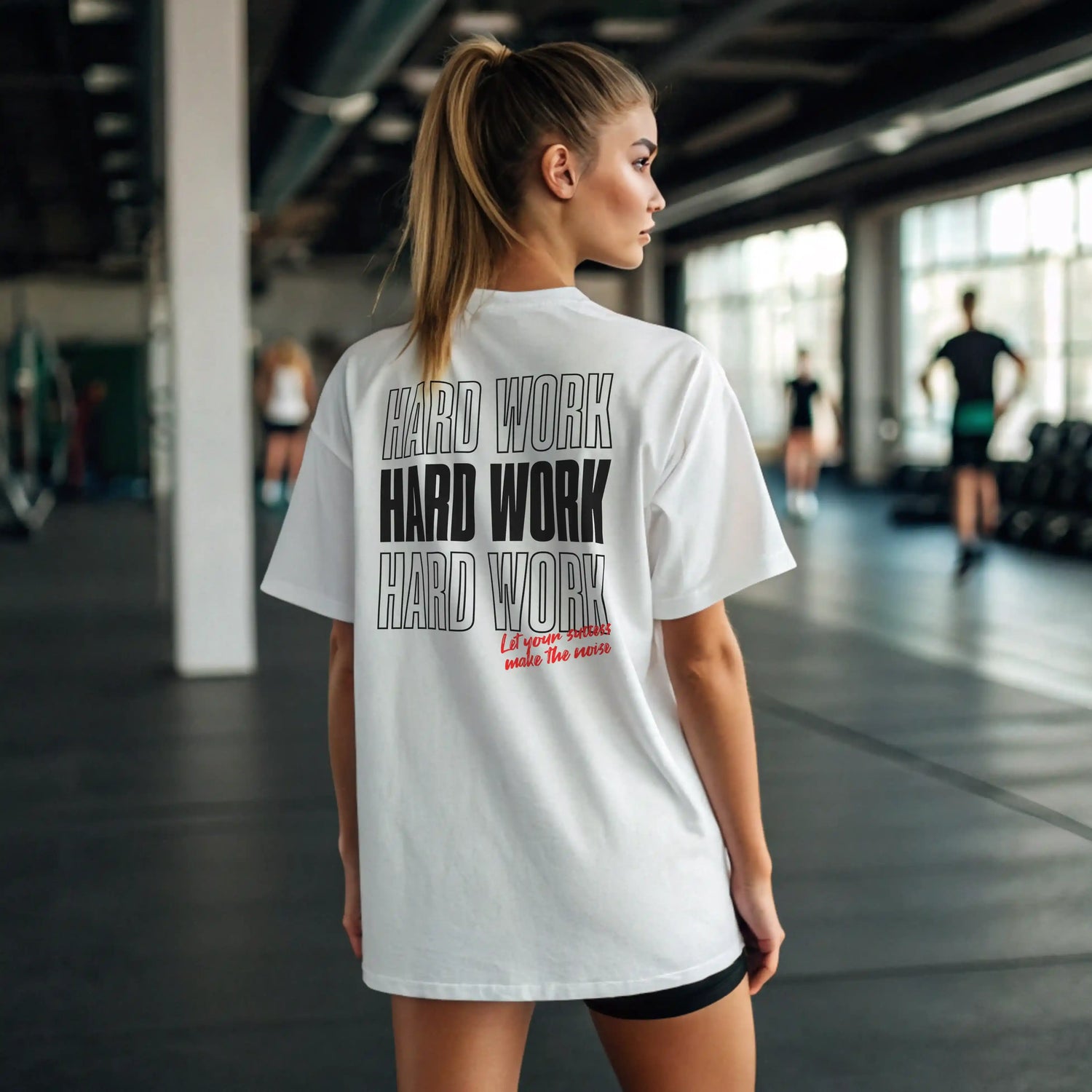 Camiseta oversize mujer HARD WORK de Underrated.es