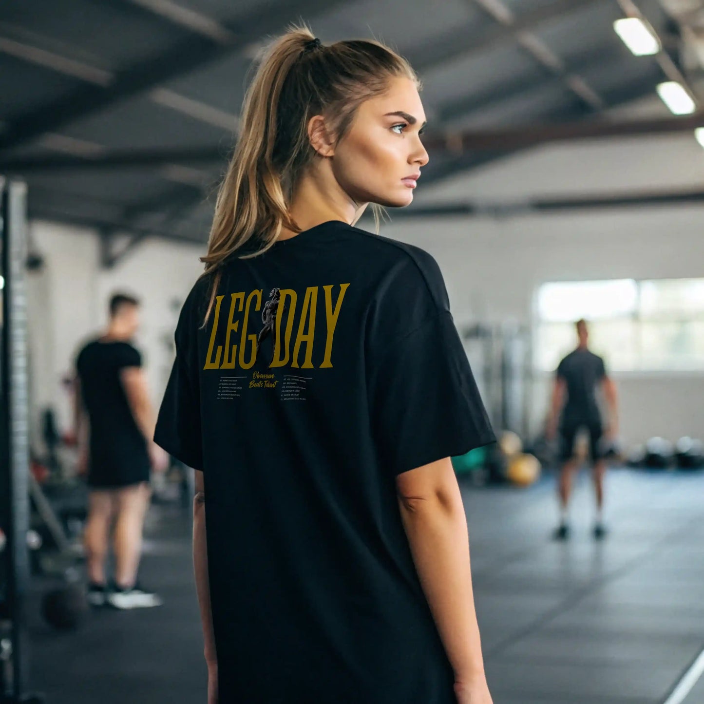 Camiseta oversize mujer LEG DAY en underrated.es