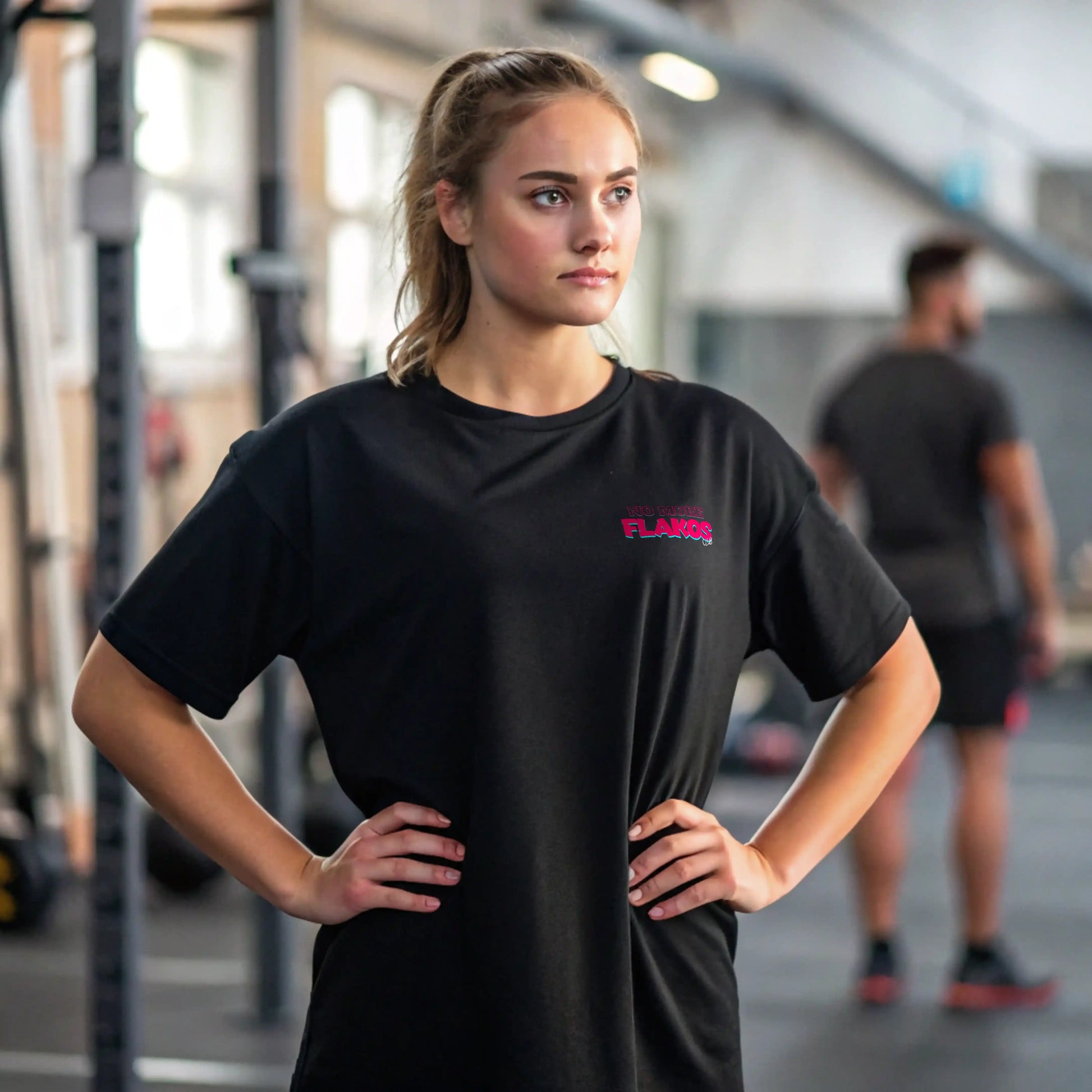 Camiseta oversize mujer NO MORE FLAKOS en Underrated.es