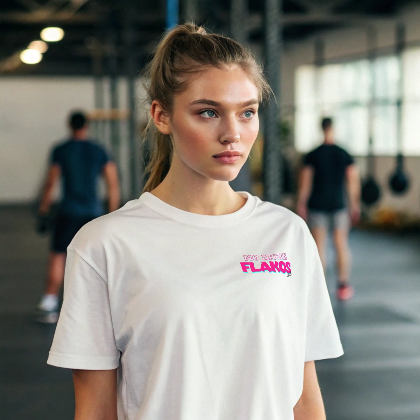 Camiseta oversize mujer NO MORE FLAKOS en Underrated.es