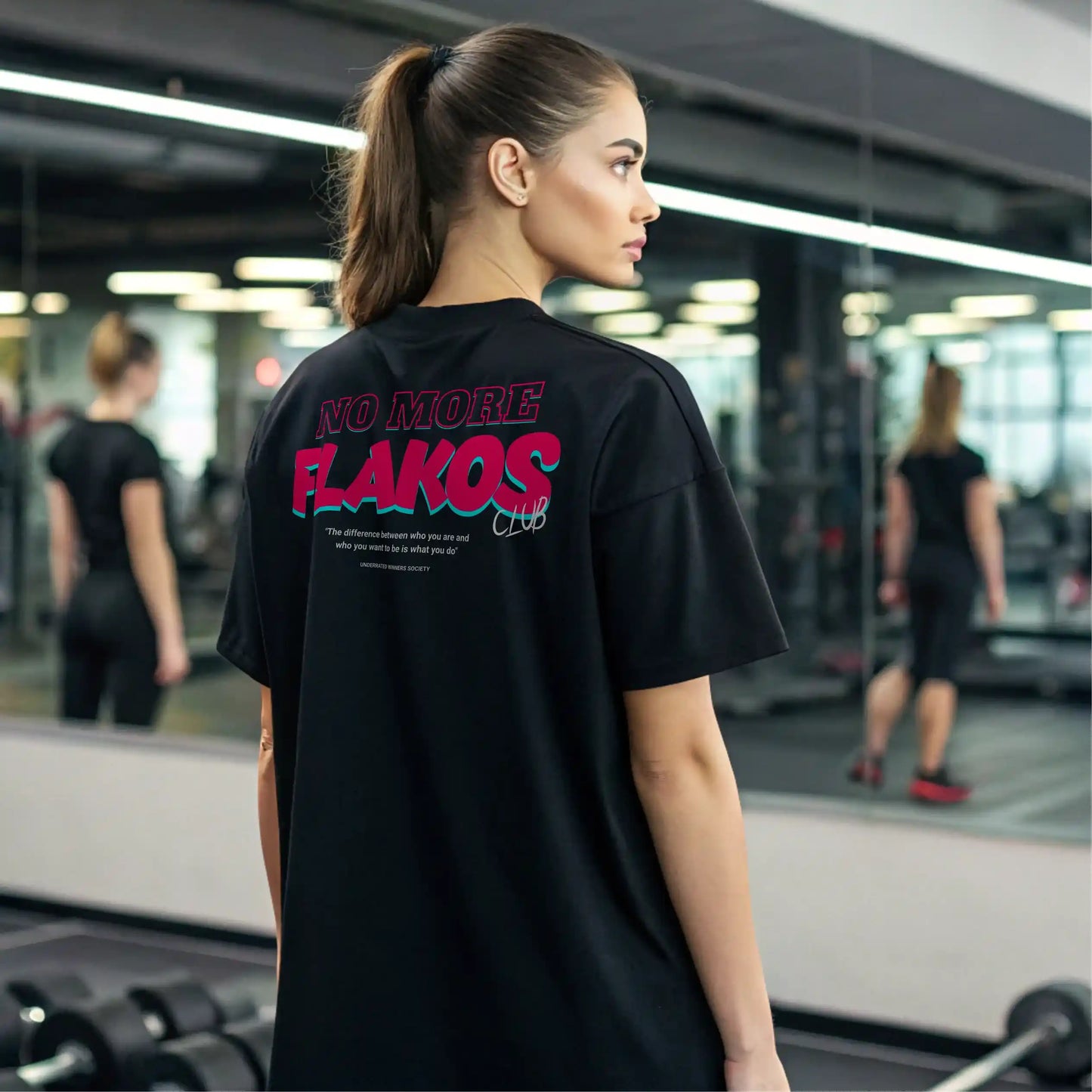 Camiseta oversize mujer NO MORE FLAKOS en Underrated.es