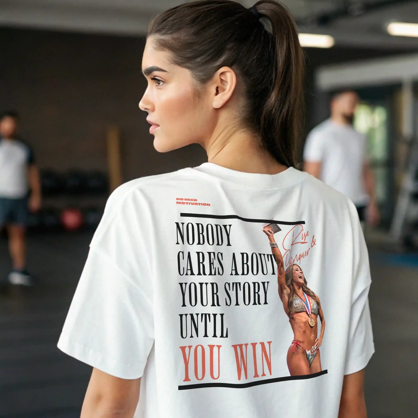 Camiseta oversize mujer RISE & CONQUER