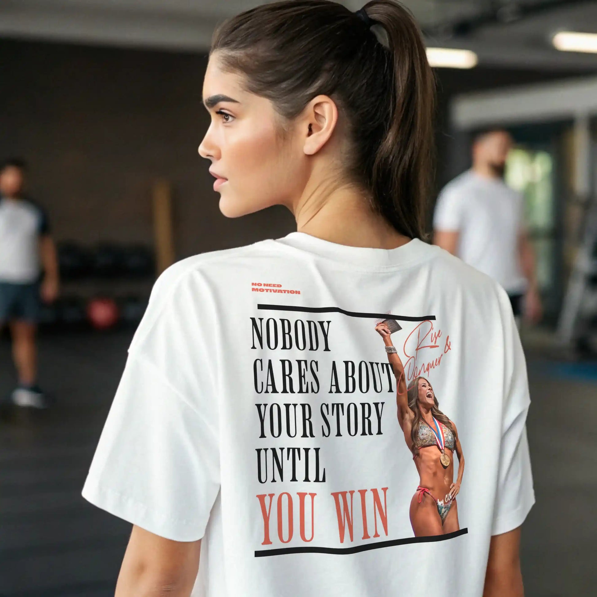 Camiseta oversize mujer RISE & CONQUER