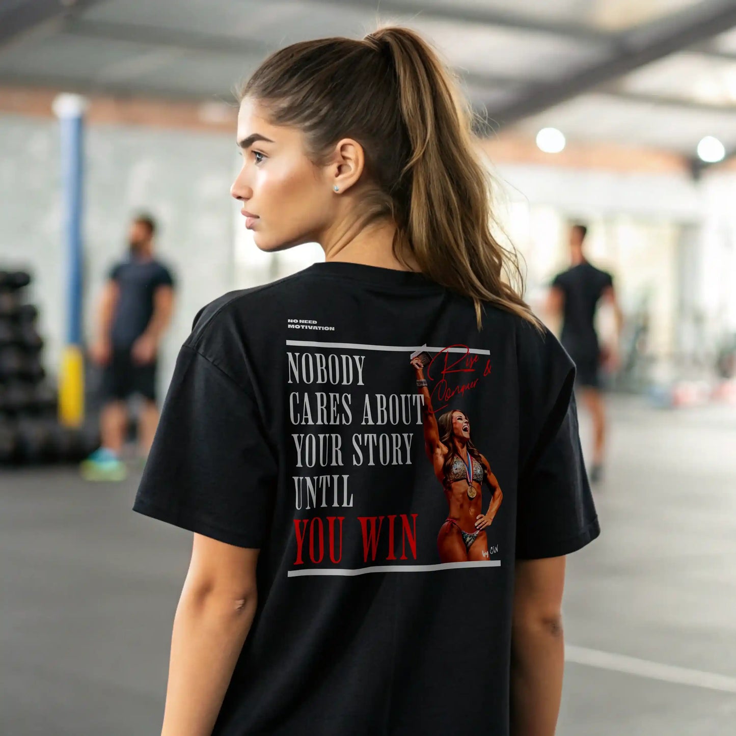 Camiseta oversize mujer RISE & CONQUER