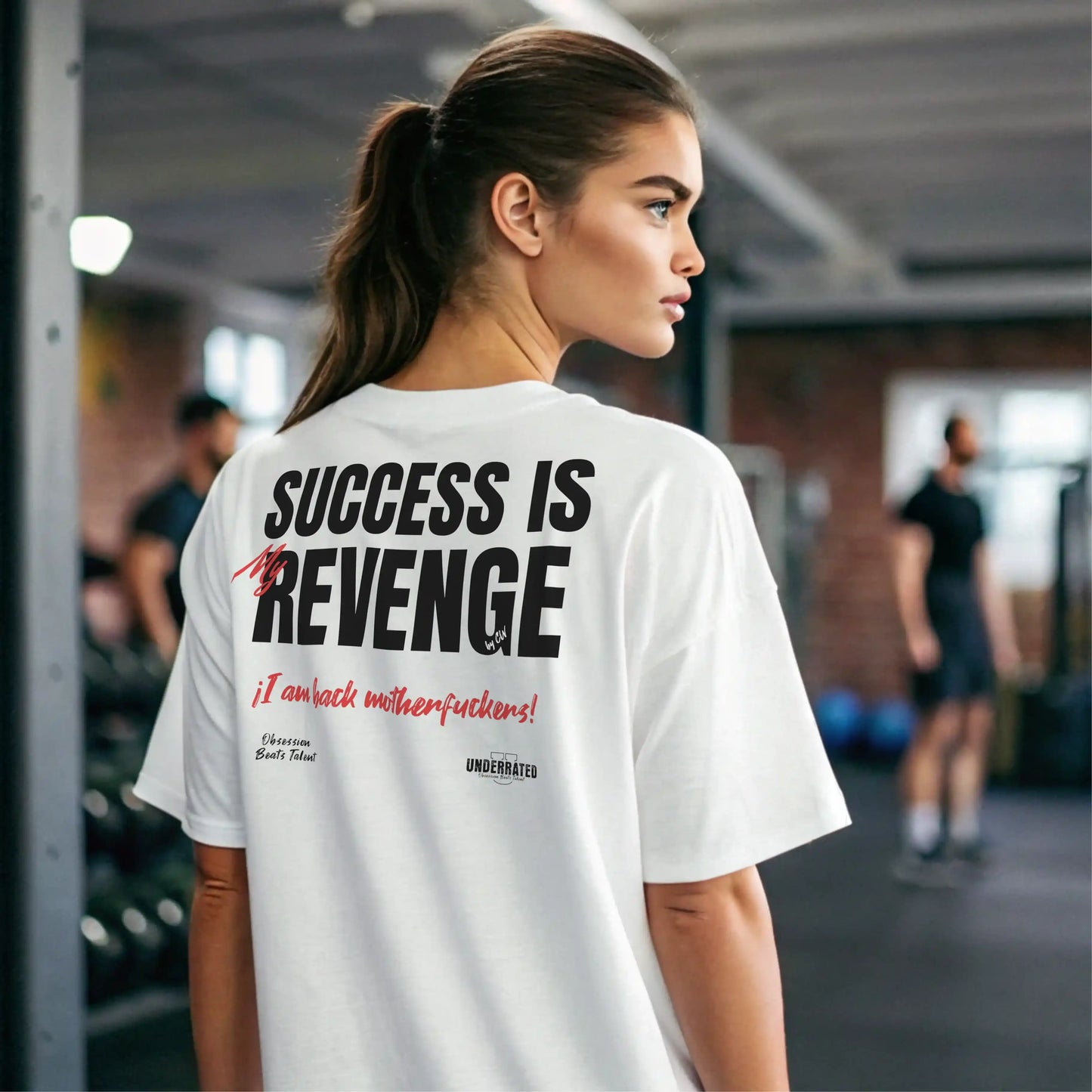 Camiseta oversize mujer SUCCESS IS MY REVENGE