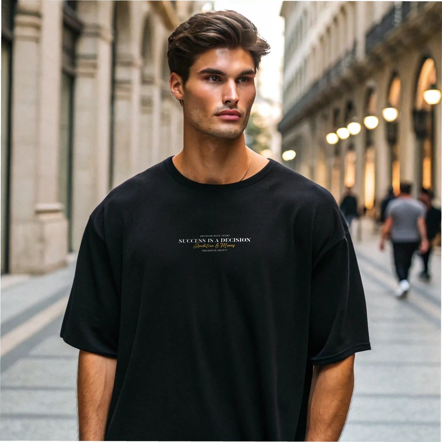Camiseta oversize AMBITION & MONEY en Underrated.es