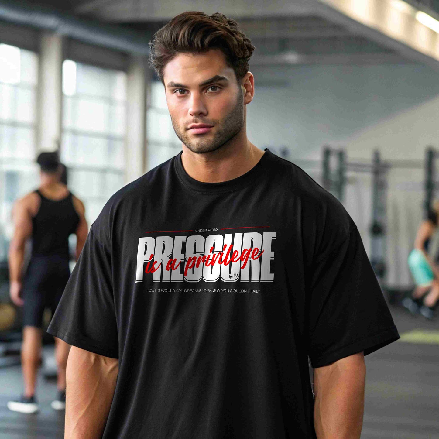 Camiseta oversize pressure is a privilege en underrated.es