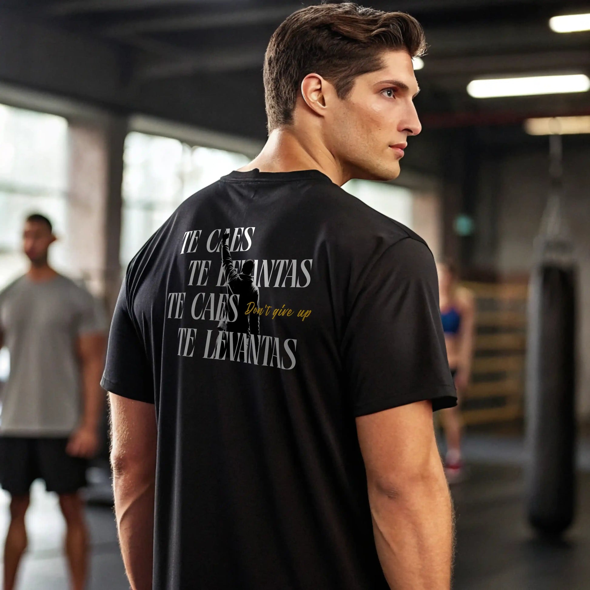 Camiseta oversize  te caes te levantas dont give up en underrated.es