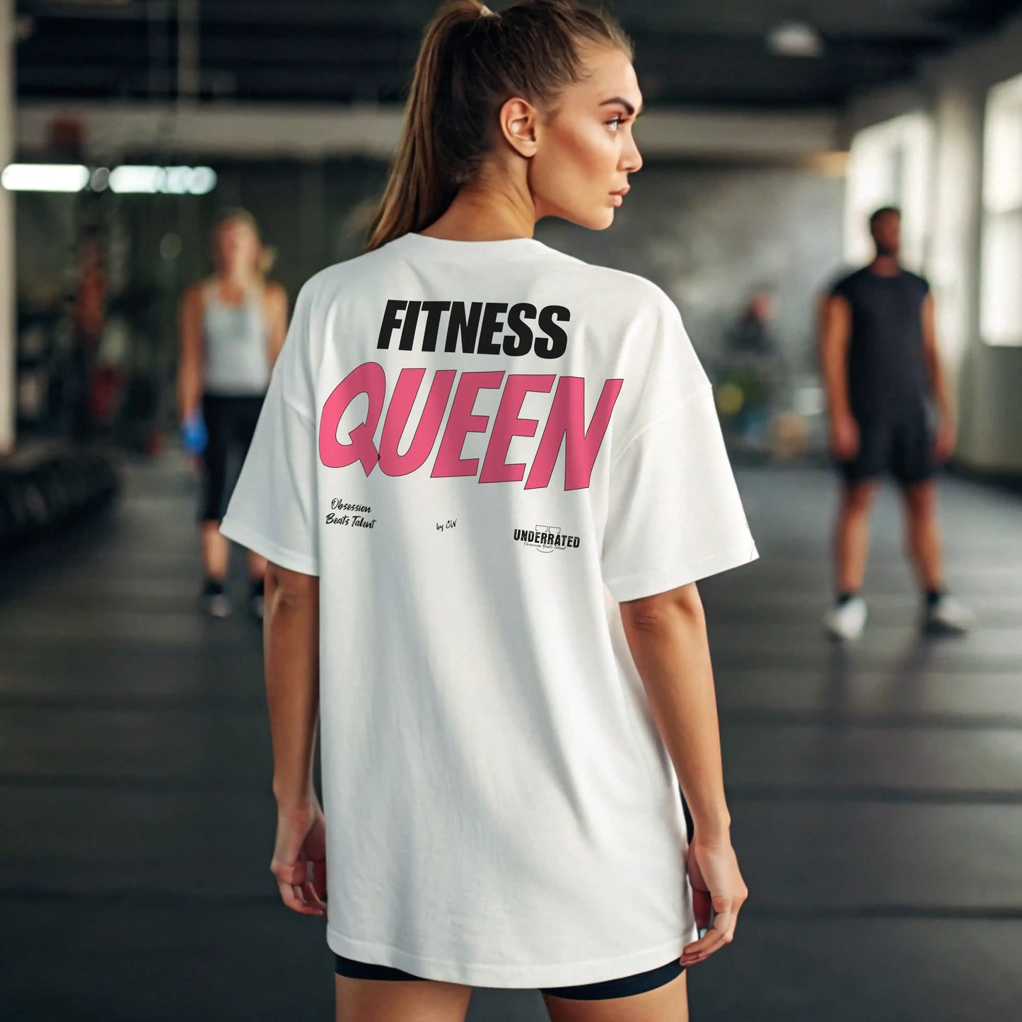 Camisetas oversize mujer Fitness Queen