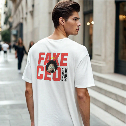 Camiseta streetwear ancha FAKE CEO en UNDERRATED