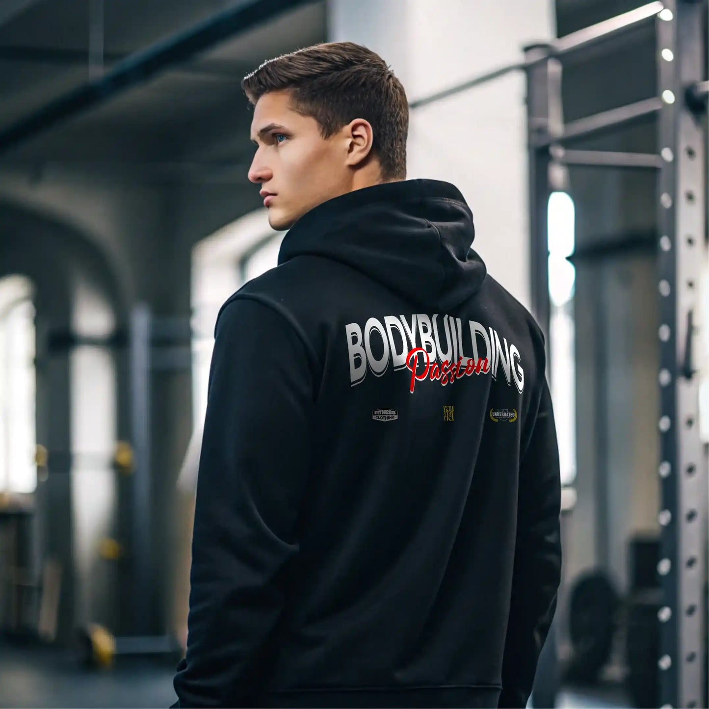 Sudadera gym BODYBUILDING PASSION en underrated.es