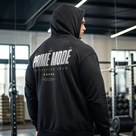 Sudadera gym PRIME MODE BLACK de Underrated.es