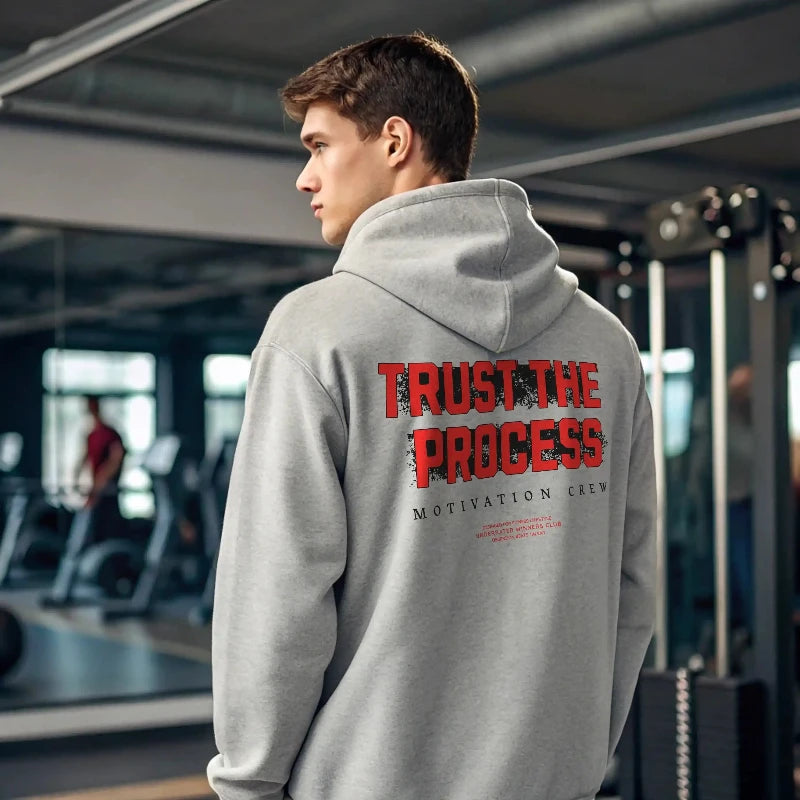 Sudadera gym TRUST THE PROCESS en Underrated.es