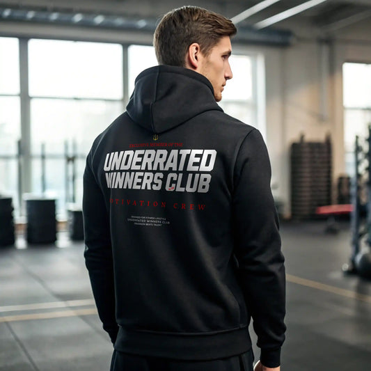 Sudadera gym UNDERRATED WINNERS CLUB BLACK en Underrated.es