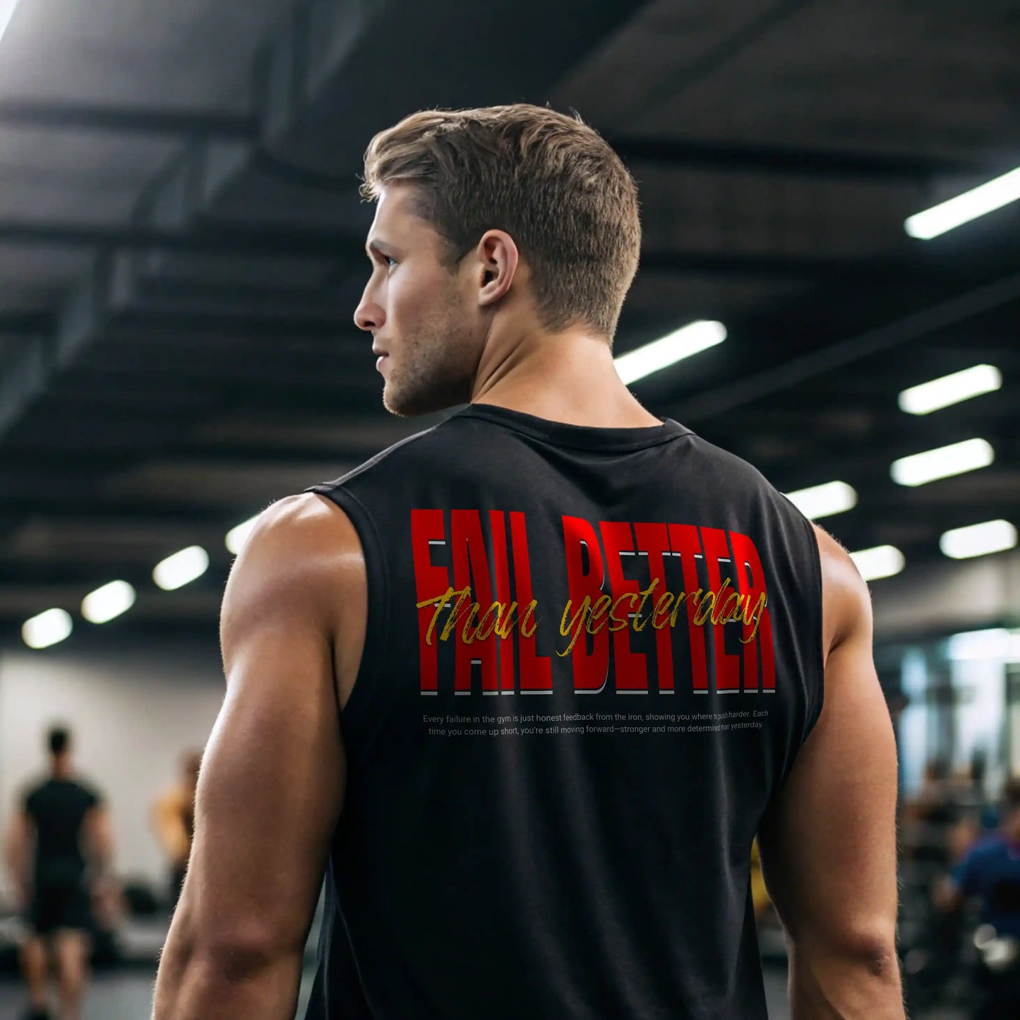 Camiseta sin mangas FAIL BETTER THAN YESTERDAY EN UNDERRATED