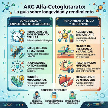 AKG Alfa-Cetoglutarato La guía sobre longevidad y rendimiento