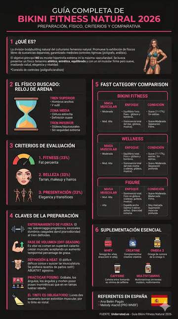 Bikini fitness natural Preparación y criterios 2026