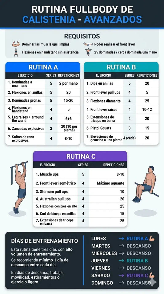 Calistenia en casa rutinas pdf y guía definitiva [2026]