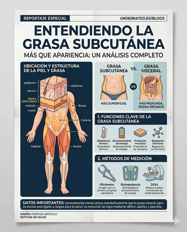 La grasa subcutánea: Qué es y cómo reducirla 2026