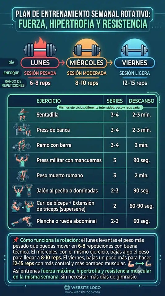 La mejor rutina FULL BODY 3 días