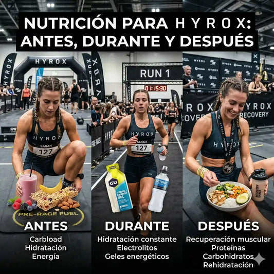Nutrición para Hyrox antes, durante y después