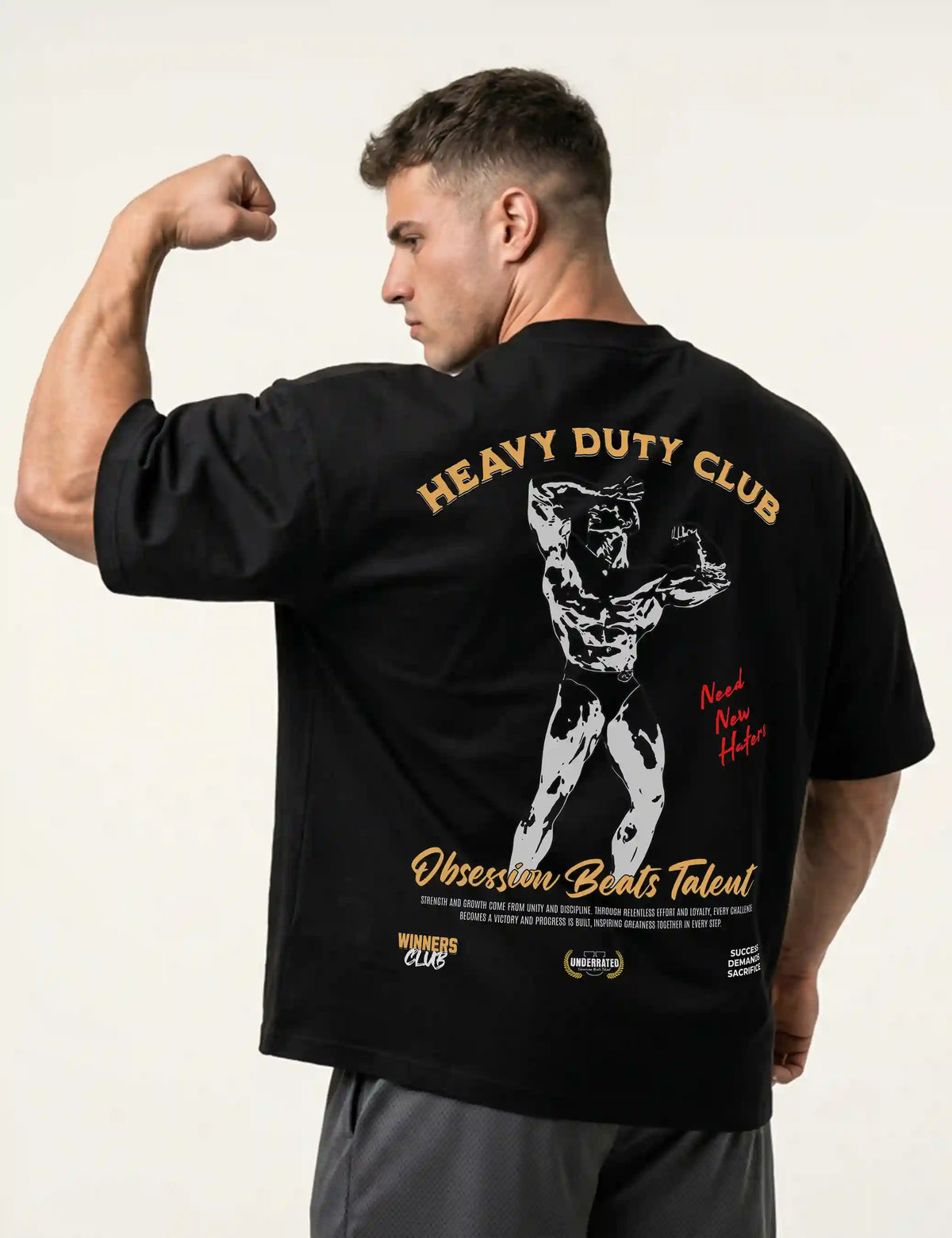 CAMISETA HEAVY DUTY CLUB OVERSIZE